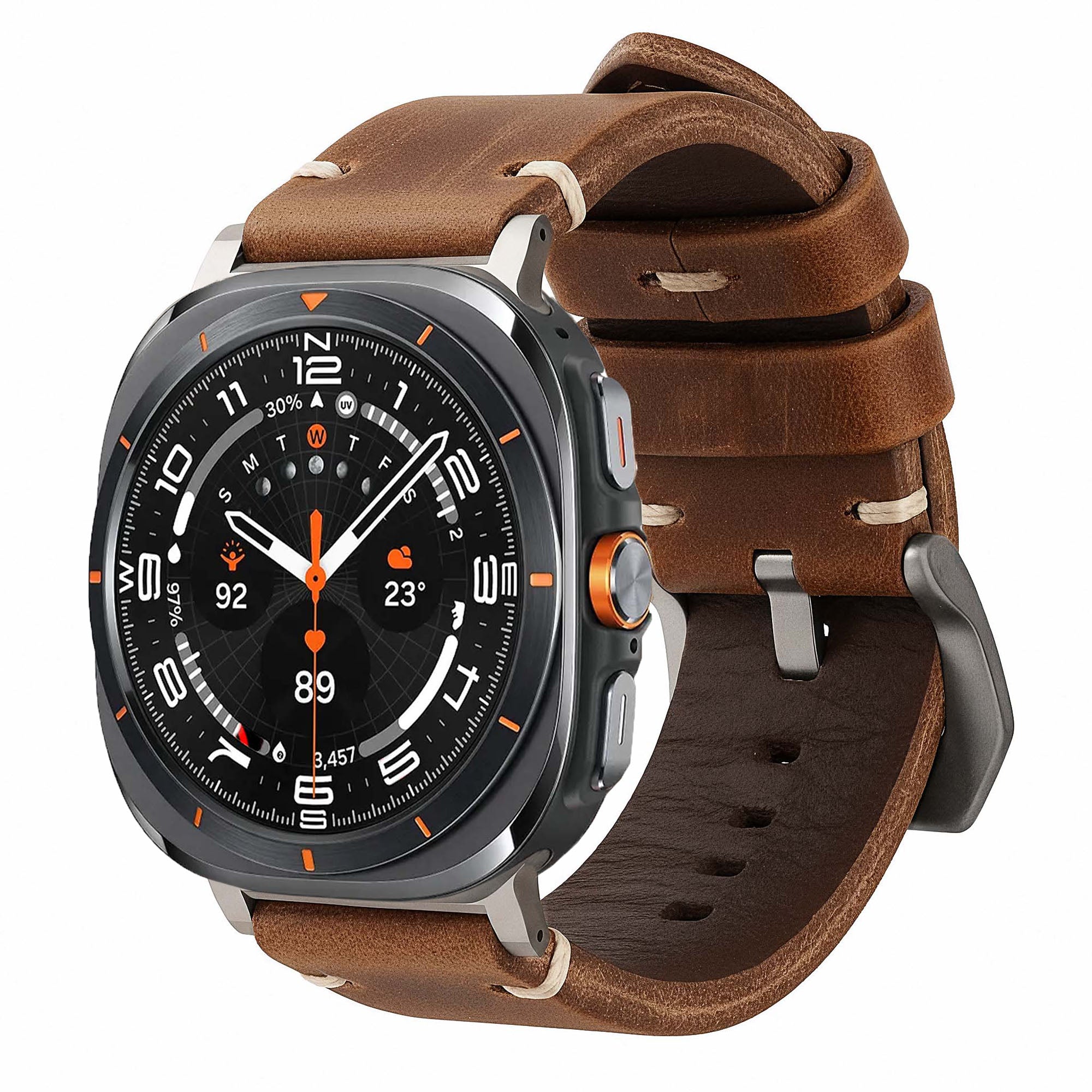 Leather Strap R01 for Samsung Galaxy Watch Ultra