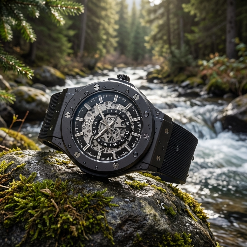 Stainless Steel Skeleton Watch - The 199 Gunmetal by Dapper Watches